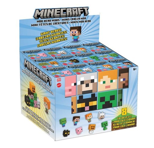 [MTHDV64] Minecraft Mini Figuras Cabezas Mob Surtido ( Se venden por separado )