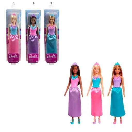 [MTHGR00] Barbie Princesa Muñeca Básica  3a+