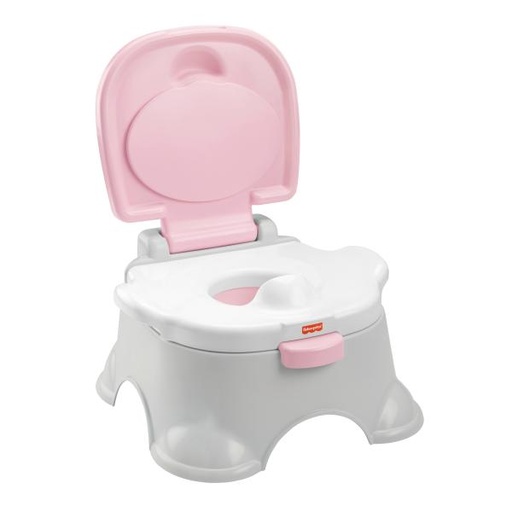 [MTHGW36] Fisher Price /  Asiento Bacinilla Color Rosado / Blanco 3 en 1