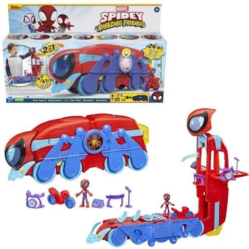 [HBF3721] Vehiculo Aracnomóvil Spidey and Amazing Friends 2en1 3a+