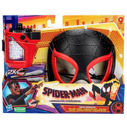 [HBF3733] Lanzador y Mascara Spiderman SpiderVerse / Surtido de 2 / Se venden por Separado