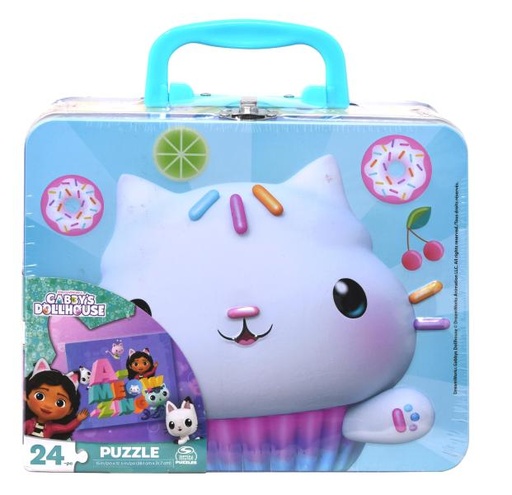 [UP6066428] Rompecabezas 24 Pzs Caja Metalica de la Casa de Muñecas de Gabby´s 3a+
