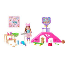 [MTHJY35] Muñeca Barbie Chelsea y Set de Juegos 3a+