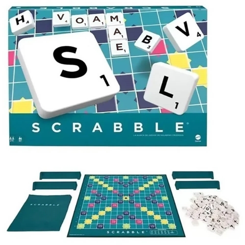 [MTHXM54] Mattel Games - Juego de Mesa Scrabble 2 en 1 Clásico 8a+