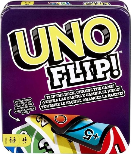 [MTGDG37] Mattel Games - Juego de Mesa Uno Flip 7a+