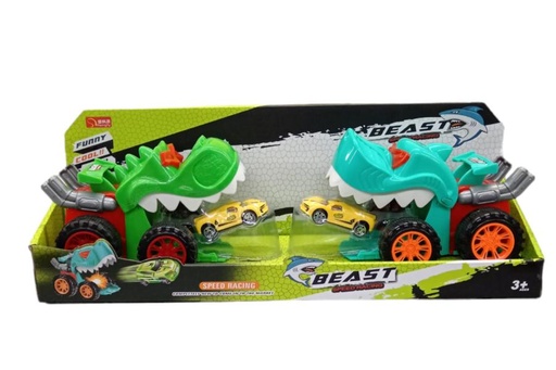 [WW979] Vehiculo Lanzador Set/2 de Tiburón y T-Rex  3a+(451437)