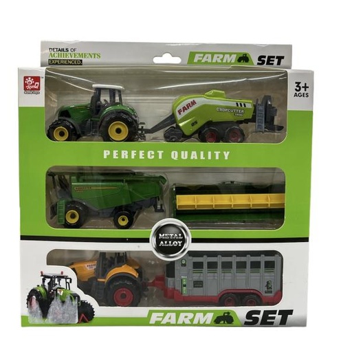 [WWSQ902228AB] Vehiculos de Granja Set/3 8Pzs 3a+ (450782)