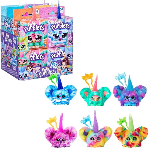 [HBF9703] Figuras Furby Furblets Displ/6 Surt/6 6a+