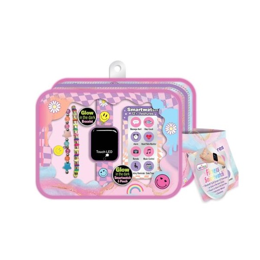 [HF614CV] Reloj Inteligente Deportivo con Accesorios 12a+ Rosado