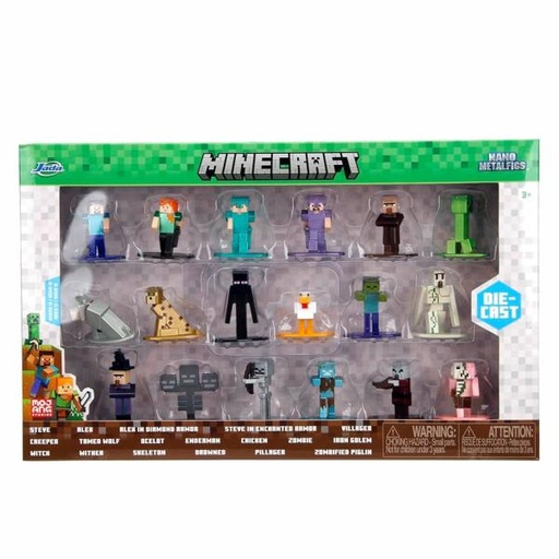 [JA35846] Figuras Nano Metalicas de Minecraft Set/18 3a+
