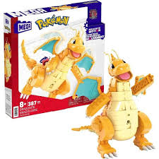 [MTHKT25] Mega Block Pokémon Dragonite 8a+ 387 piezas