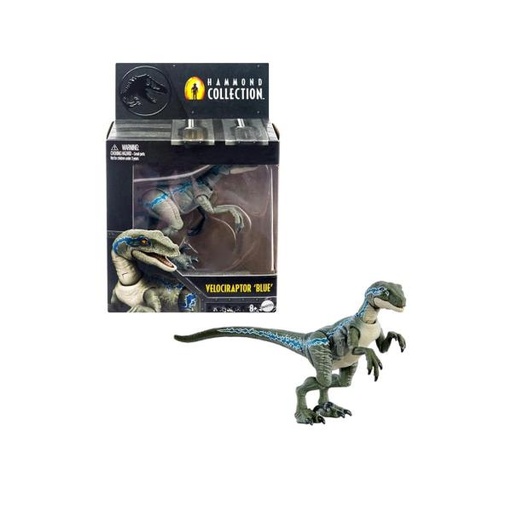 [MTHTV62] Figura Jurassic World Hammond Collection Velociraptor Blue 8a+