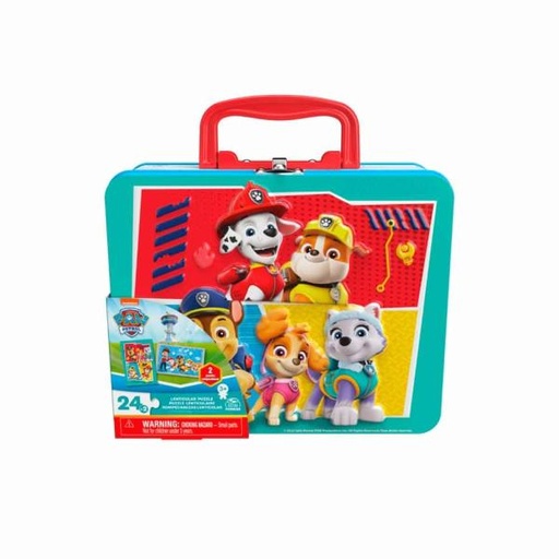 [BT6066800] Boing Toys Games - Rompecabezas en Caja Metalica de Paw Patrol 3a+
