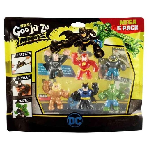 [BT41471] Figuras Heroes DC Goo Jit Zu Mini Set de 6 4a+