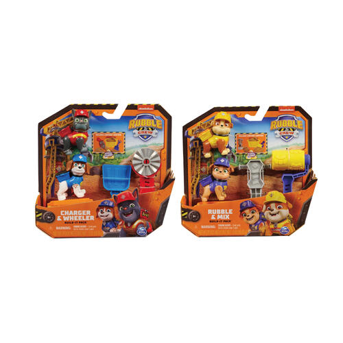 [BT6066727] Figuras Paw Patrol Rubble & Crew / Set de 2 / 3a+ ( Surtido de 2 - Se Venden por Separado )