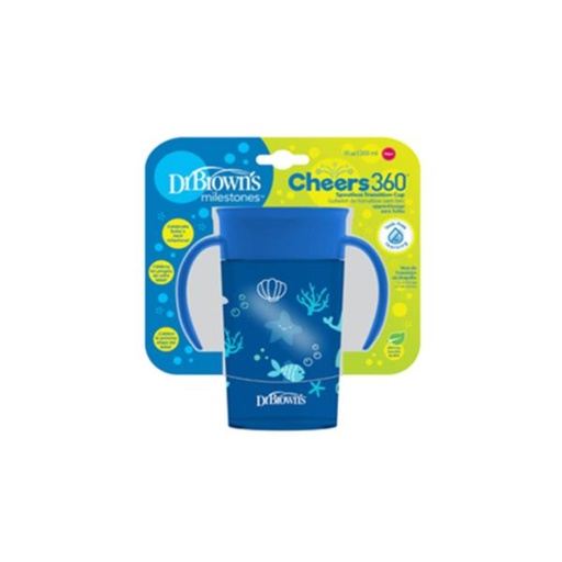 [DRTC11002] Vaso De Transicion 360 Suave Con Asas 10 Oz Azul Marino