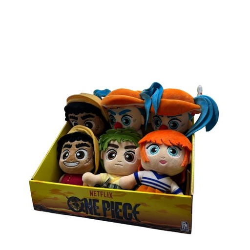 [BTCP9100] Peluches One Piece de Netflix 6a+ ( Surtido de 4 - Se Venden por Separado )