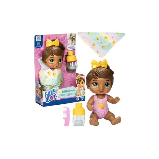 [HBF9120] Muñeca Baby Alive Burbujas Relajantes 3a+ Sophia Sparkle