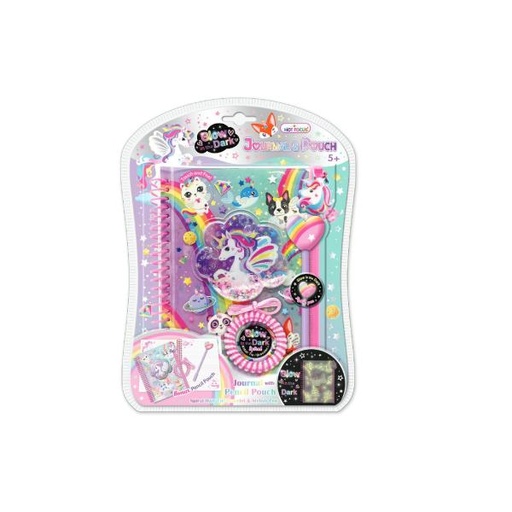 [HF259GD] Diario con Estuche Brilla en la Ocuridad de Unicornio 5a+