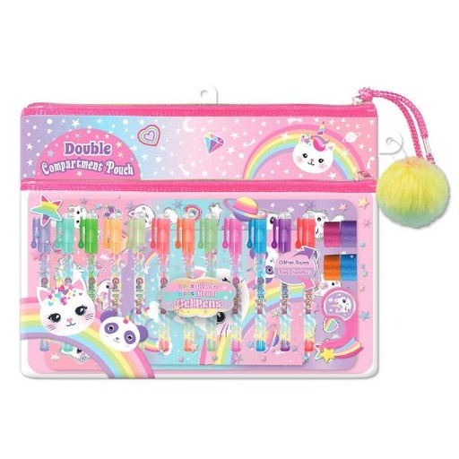 [HF268CAT] Set de Marcadores  Gaticornio con Accesorios 5a+