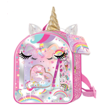 [HF311UC] Mochila con Libreta de  Unicornio 5a+