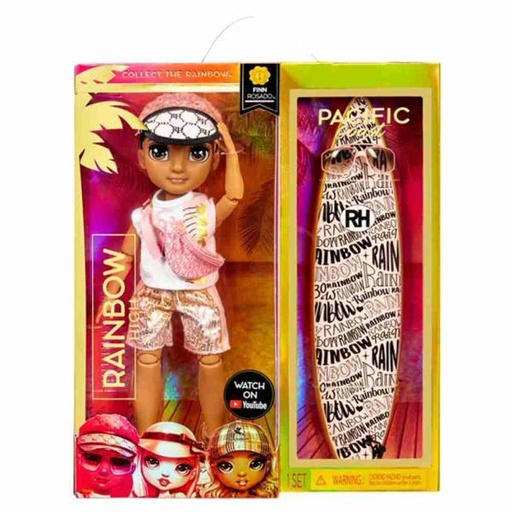 [MG581888] Muñeco Rainbow High Pacific Coast Finn Rosado 3a+