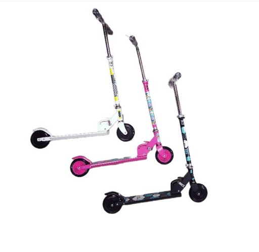 [YXWWX125A] Scooter Aluminio en Color Rosado. Blanco y Negro 3a+Máx 50 Kg. ( Surtido de 3 Se venden por Separado )