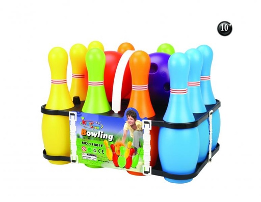 [KG11881F] Juego de Bolos Set de 10 Pinos 3a+(466783)