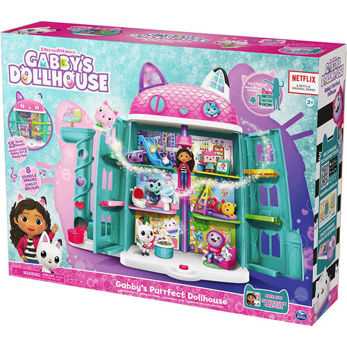 [BT6060414] Casa de Muñecas Gatuna de Gabby 15 pzs y 8 Sonidos 3a+