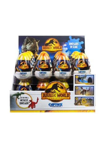 [BTTMJWDSE24] Jurassic World Dominion Dinosaurios con Acabado Metalizado con Slime 3a+