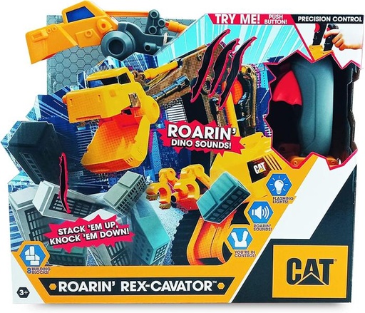 [FR83204] Excavadora con Rugido de T-Rex con Luz y Sonidos 3a+