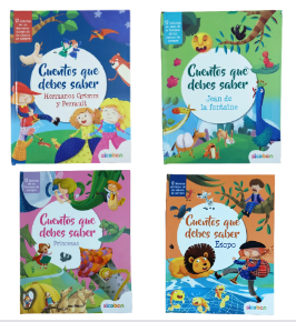[ES7066] Libros de Cuentos que Debe Saber ( Surtido de 4 Se Venden por separado )