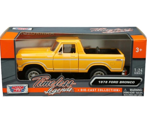 [MX79374] Carro 1:24 Ford Bronco 1978 Negro 3a+