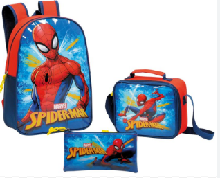 [CA959085] Salveque Grande con Lonchera Cartuchera de SpiderMan