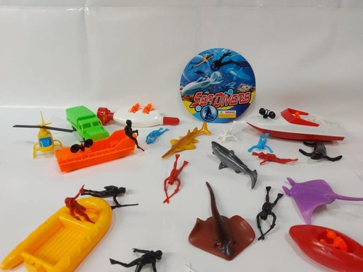 [HTR725] Equipo de Buzos Marinos en Balde 100 Pzs 3a+