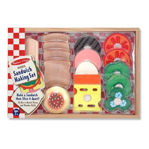 [MD10513] Juego para Hacer Sandwiches de Madera 3a+