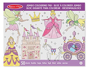 [MD14263] Block Jumbo para Colorear Princesas y Hadas 3a+(4263)