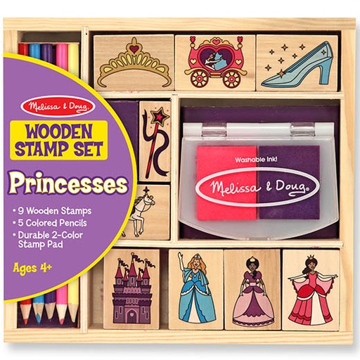 [MD2418] Sellos de Madera Princesas (12418)4a+