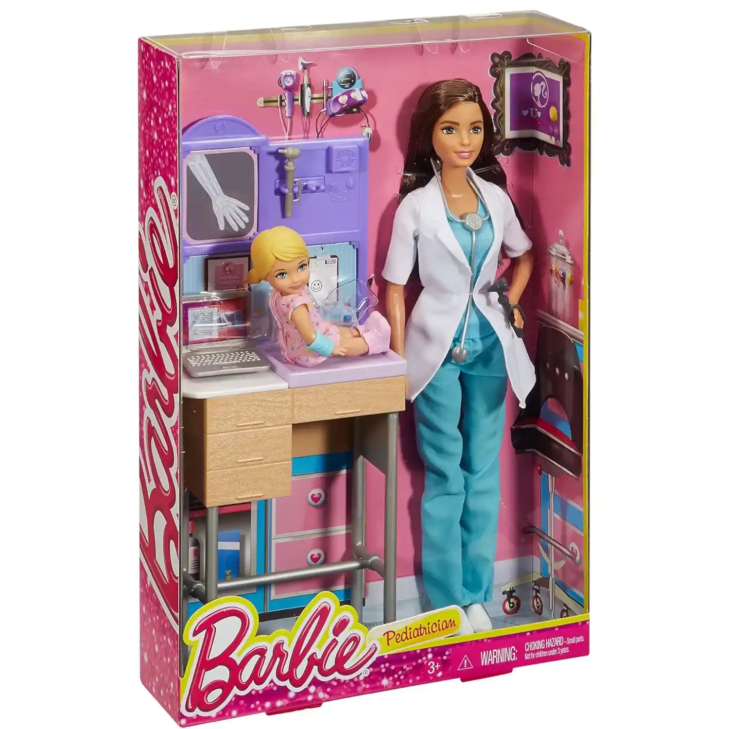 [MTDHB63] Muñeca Barbie Maestra y Pediatra 3a+