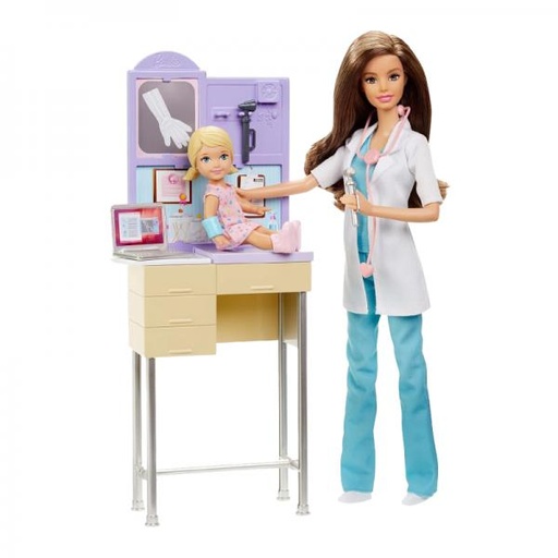 [MTDHB63] Muñeca Barbie Profesiones con Accesorios 3a+