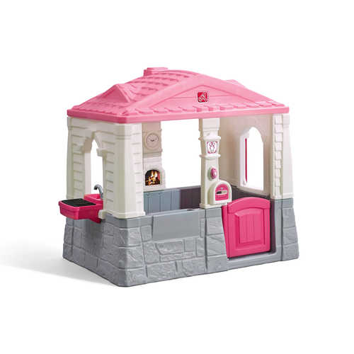 [ST7294] Casita de Juegos con Piso Plástico Sonidos y Accesorios (Rosado)
