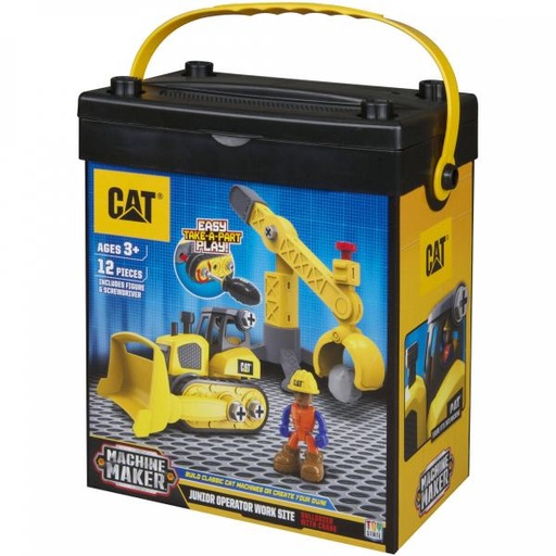 [TO80910] Maquinaría deConstrucción CAT de Armar   12pz-16pz 3a+/ Surtido 2 -  Se venden por separado