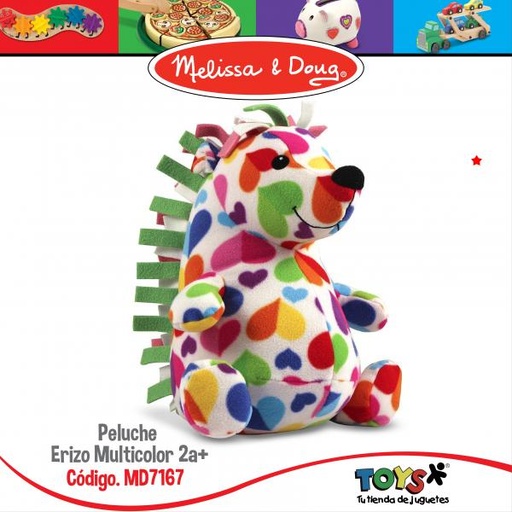 [MD7167] Peluche Erizo Multicolor 2a+