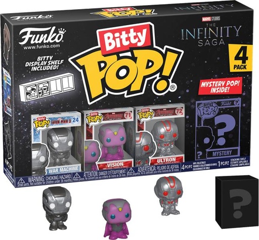 [FK71505] Set/4 Figuritas Funko Bitty Pop! Marvel The Saga Infinity 3a+
