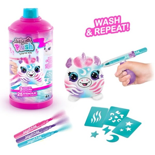 [CTOFG282] Peluche con Aerógrafo Lavable 10cm 6a+ / Surtido de 3 Se venden por Separado