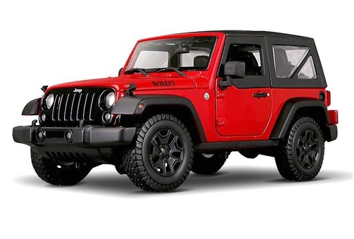[MB31676] Carro 1:18 2014 Jeep Wrangler Rojo 3a+