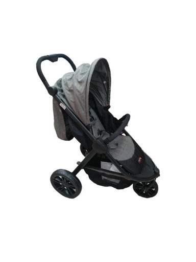 [FDAHN009GN] Baby Basics Coche de Tres Ruedas para Bebé Gris con Negro 15KG Max