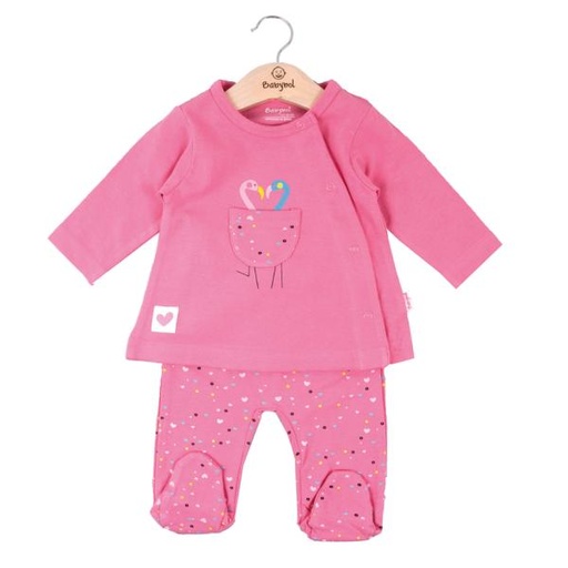 [BBL1300033M] Pijama en Caja de Flamingos Rosado 3m (607965)
