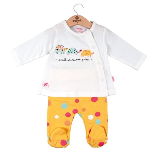 [BBL1300076M] Conjunto de 2 Piezas en Caja color Amarillo Niña 6m (608092)