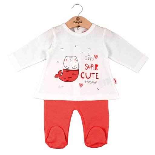 [BBL1300093M] Conjunto de 2 Piezas en Caja Color Salmón Niña 3m (608146)